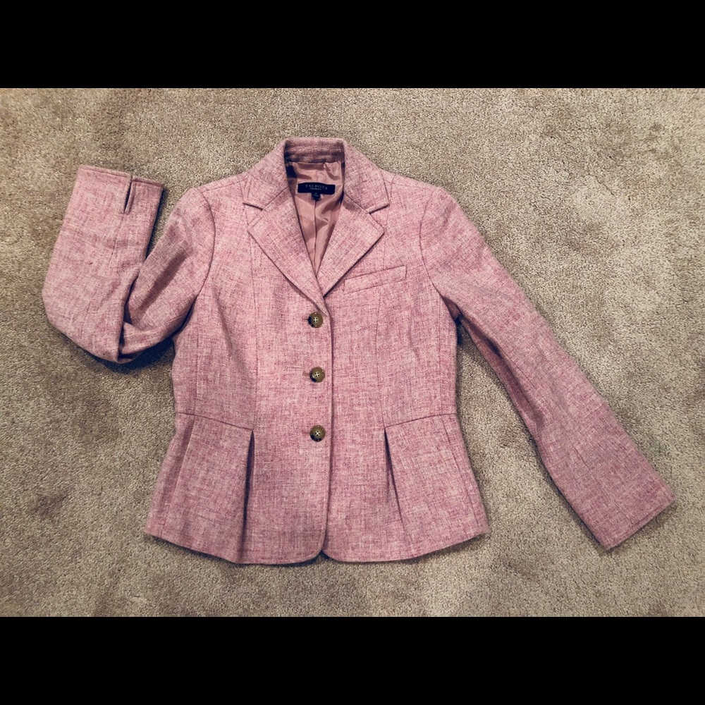 Talbots wool jacket pink color size 4